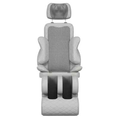 Image of Shiatsu Massage Chair with Heat Deep Kneading Rolling Back Massager for Home Office Use Adjustable Compression &amp; Full 3D Vibration Seat Pad