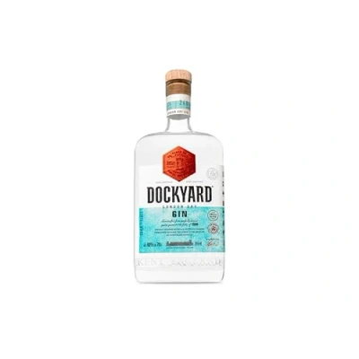 Image of Copper Rivet Dockyard Gin Hand Crafted London Dry 70cl 40% ABV, Small Batch Gin, Specially Selected Artisan Botanicals Italian Juniper berries &amp; Elderflower Premium Gift Bottle