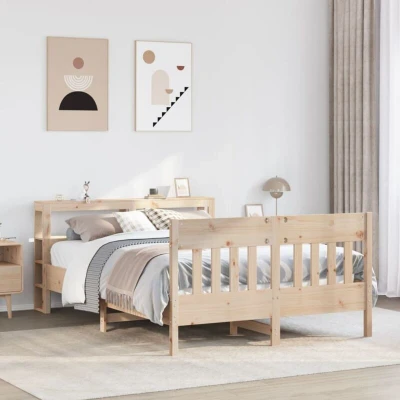 Image of vidaXL Bed Frame without Mattress 120x200 cm Solid Wood Pine