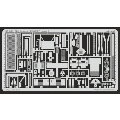 Image of Eduard EDP35502 Photoetch 1:35 M 3 Stuart Honey (Academy) Scale Model Detailing Set, Various