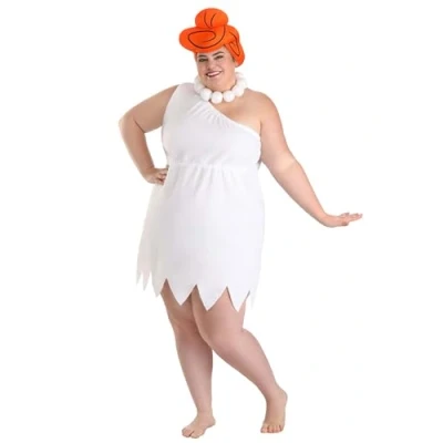 Image of Rubie&#039;s Plus Size Wilma Flintstone Fancy Dress Costume White
