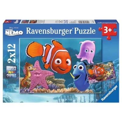 Image of Ravensburger Disney Finding Nemo 2x 12pc Jigsaw Puzzles