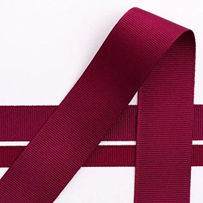 Image of Italian Options Grosgrain Ribbon, 10mm x 10 Metre Roll, Burgundy