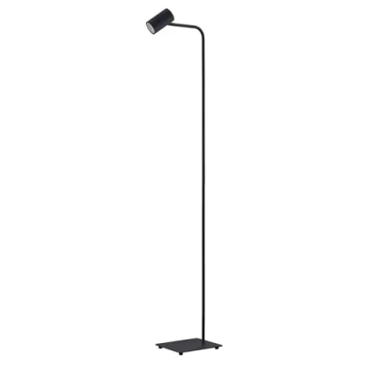 Image of Lindby Sanad floor lamp, height 140 cm, black, metal