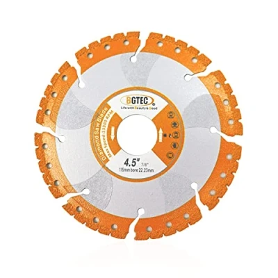Image of BGTEC Diamond Cutting Disc 115mm All Purpose Cut Off Wheel for Rebar Sheet Metal Angle Iron Stainless Steel Granite Marble