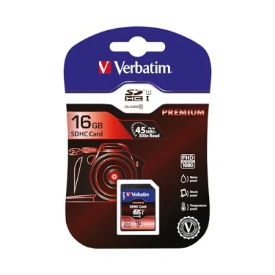 Image of Verbatim 43962 16GB SecureDigital Class 10 SDHC Card