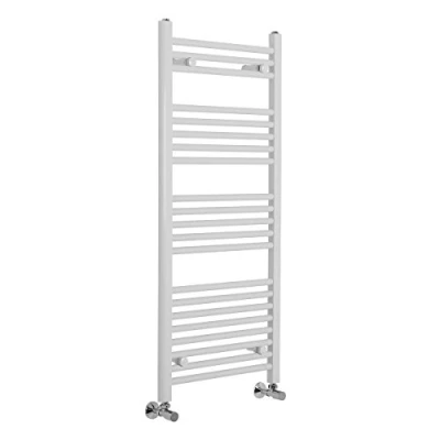 Image of Warmehaus Contemporary Straight Bathroom Heated Towel Rail Radiator Rad 1150 x 500 White
