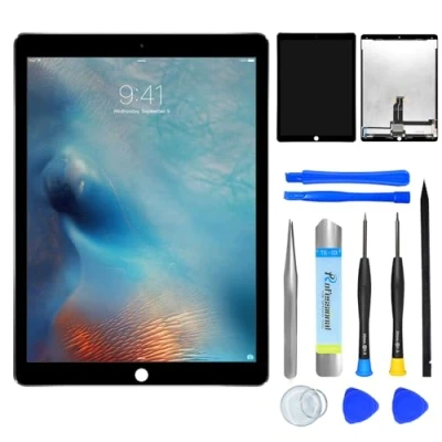 Image of NB+ Touch Screen LCD Replacement For iPad Pro 1st A1584 A1652 12.9 inch 2015 Display Unit Digitizer Front Glass Panel Black with Tools(Black)