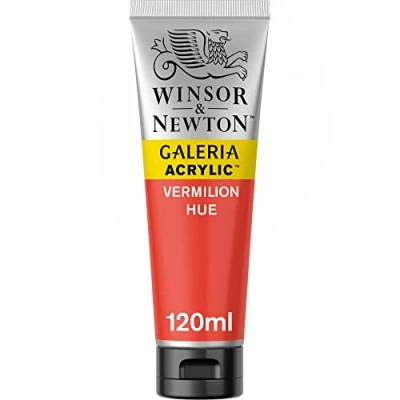 Image of Winsor &amp; Newton 120ml Galeria Acrylic Paint Vermilion Hue
