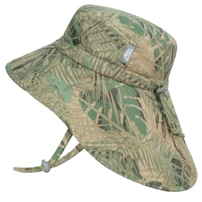 Image of JAN &amp; JUL Boys&#039; Quick Dry Sun Hat with Neck Flap for Swimming, Size Adjustable Babies (Jungle Safari, S: 0 6 Months)