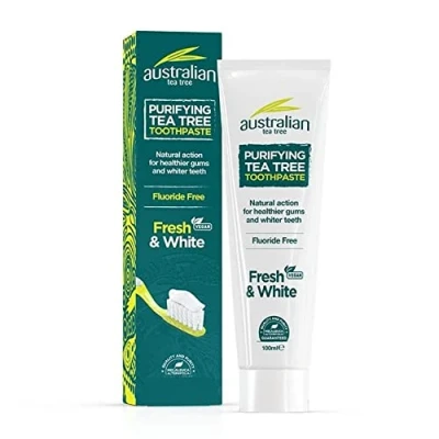 Image of (Pack Of 8) Fresh &amp; White Toothpaste AUSTRALIAN TEA TREE