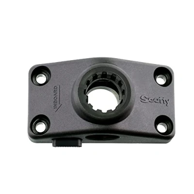 Image of Scotty #241L BK Locking Side Deck Mounting Bracket, Black, Small