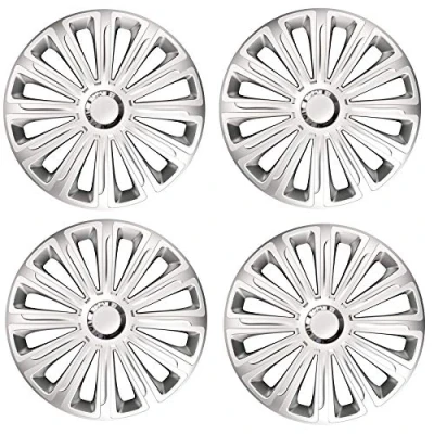 Image of UKB4C 15&quot; 4 x MC Multi Spoke Wheel Trims Hub Caps Covers Protectors