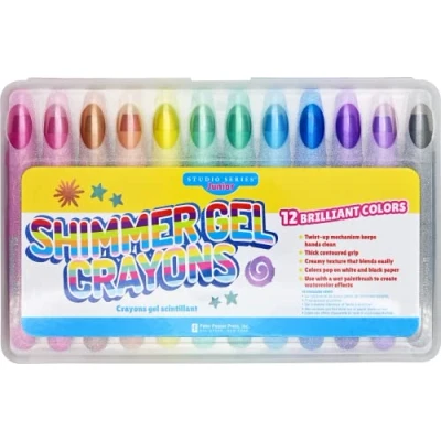 Image of Peter Pauper Press Studio Series Shimmer Gel Crayons (set of 12)