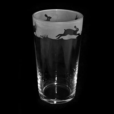 Image of Milford Collection Animo Glass Pint Beer Hare