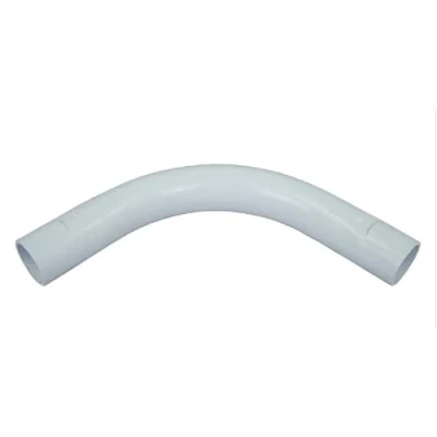 Image of 10 x 20mm White Pvc Conduit Sweep Bends