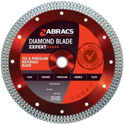 Image of Abracs ABDCR115 Tile &amp; Porcelain Cutting Diamond Blade 115mm x 1.2mm 22mm Pack Contains 1 Piece