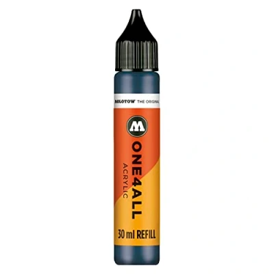 Image of Molotow ONE4ALL Refill Acrylic, Colour 027 Petrol 30 ml, Ink for Permanent Marker
