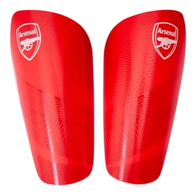 Image of Hy Pro Officially Licensed Arsenal F.C. Shin Pad, Youth Guard, Breathable, Lightweight, Durable, Protective Gear, Merchandise, Great Football Gift Idea