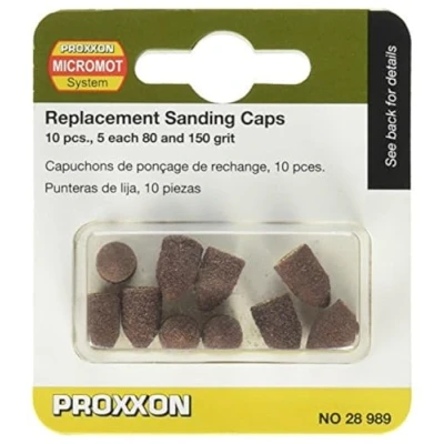 Image of Proxxon 28989 Replacement Sanding Caps, 10 Piece
