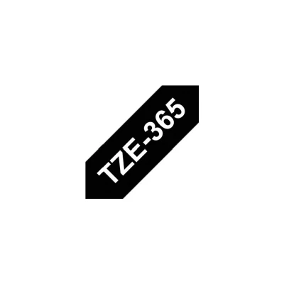 Image of BROTHER Labelling Tape, White on Black, 36 mm