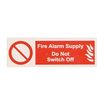 Image of Warning Signs FIRE ALARM DO NOT SWITCH OFF S/A VINYL