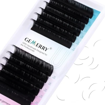 Image of 15 20mm Mix 1:1 Classic Individual Eyelash Extensions Russian Long Lashes 0.20mm D curl Knot Free Falses Eyelashes by GEMERRY (0.20 mix)