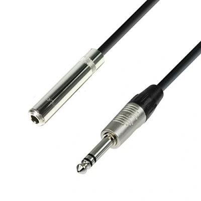 Image of Adam Hall New 4 Star Series 6m Extension 6.3mm Stereo Jack to Headphone Cable