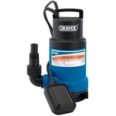 Image of Draper Submersible Dirty Water Pump with Float Switch, 166L/min, 550W