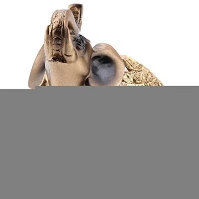 Image of Lucky Feng Shui Elephant Statue with Candle Holder Trunk Facing Upwards Collectible Wealth Figurine, Perfect for Home Office Decor Gift by Crystal Collection(Medium), New Year&#039;s Gifts