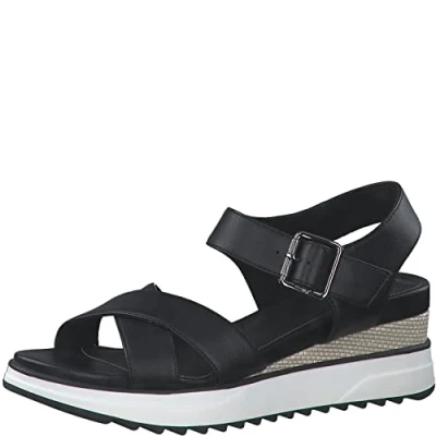 Image of s.Oliver Women&#039;s 5 28707 20 Sandal, Black, 7.5 UK