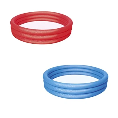 Image of Bestway Play Paddling Pool Inflatable Garden for Toddlers and Kids, 1.52 m x 30 cm, Ages 2+, Assorted Colours