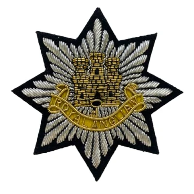 Image of Giftshop UK Royal Anglian Regiment, British Army Embroidered Blazer Badge