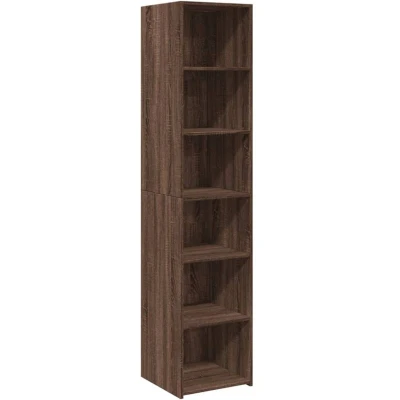 Image of vidaXL Highboard Brown Oak 40x41x185 cm Engineered Wood
