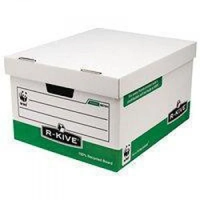 Image of Fellowes 00791 FFLP 26.2 x 47.6 38.8 cm Bankers Box System Archive Cardboard Storage Green (Pack of 10)