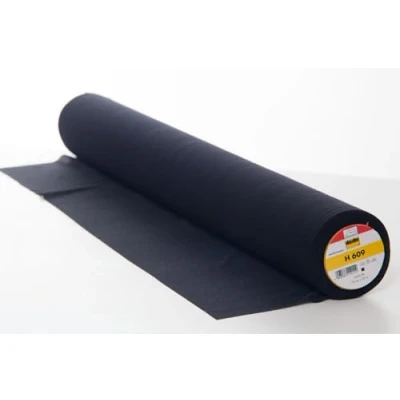 Image of Vilene H609 High Class Iron On Fusible Knit Super Stretch Interfacing Interlining Black per metre