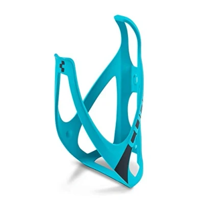 Image of Cube Bottle Cage HPP Matt Turquoise/Black/Bicycle Cycling Cycle Bike Riding Ride Mountain MTB Road Bidon Vessel Flask Holder Mount Bracket Lightweight Plastic Water Hydration Part