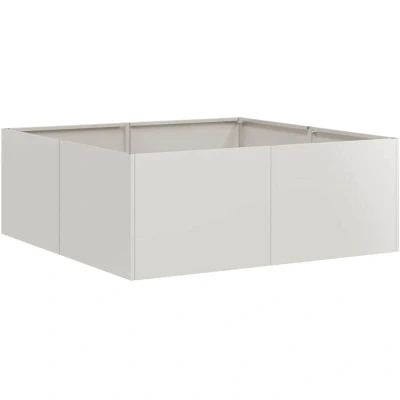 Image of vidaXL Planter 80x80x30 cm Stainless Steel