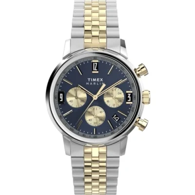 Image of Timex Marlin Mens Multicolour Watch TW2W60200 Stainless Steel (archived) One Size