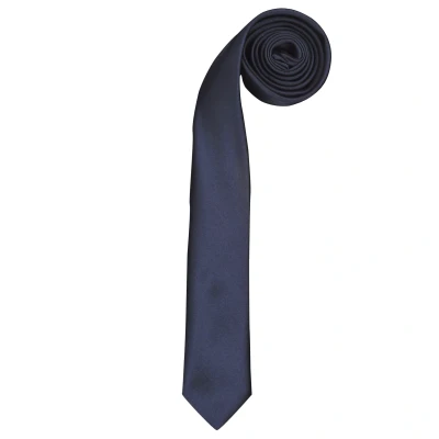 Image of Premier Tie Mens Slim Retro Work (Navy) One Size