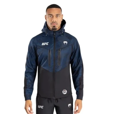 Image of Venum UFC Fight WEEK MENS Hoodies Training jacket, Men&#039;s, Size: Large, Blue