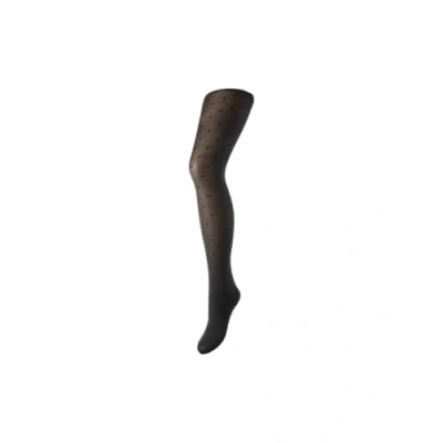 Image of PIECES Women&#039;s PCNEW NIKOLINE 20 DEN DOT Tights NOOS Pantyhose, Schwarz, M/L