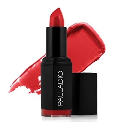 Image of Palladio Herbal Matte Lipstick, Coral, Creamy and Full Coverage Long Lasting Lipstick