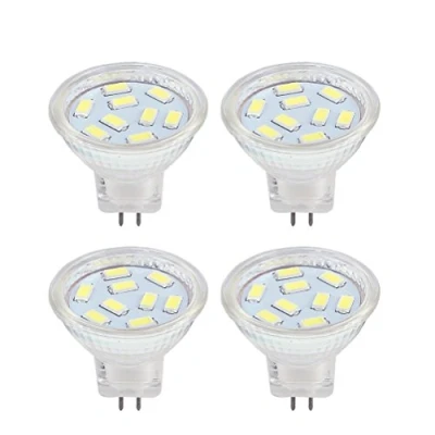 Image of 2W MR11 GU4 LED Bulb 12 Volt Cool White 6000K, 20W Halogen Replacement, G4/GU4.0 Spot Light for Home, Landscape, Recessed, Track Lighting (Pack of 4)