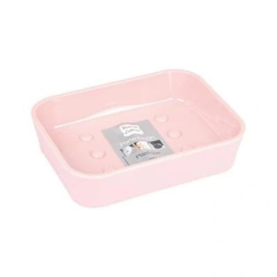 Image of Douceur d&#039;Intérieur Soft Touch Soap Holder, 12 x 9 3 cm Powder pink