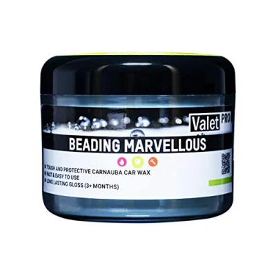 Image of Valet PRO Beading Marvellous Carnauba Wax, Protective and Long Lasting Gloss Car Wax Lasts 3+ Months, 250ml