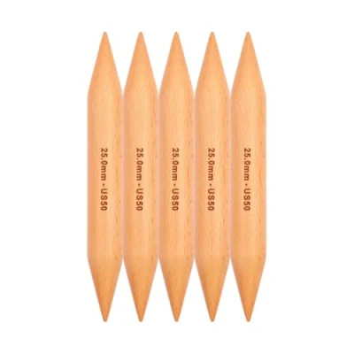 Image of KnitPro 20 cm x 25 mm Basix Double Pointed Needles, Birch