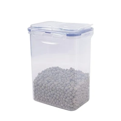 Image of Lock and HPL813F Rectangular Storage Container with Flip Top Lid, 1.8 L, 5.9 x 4.3 7.6&quot; Lid