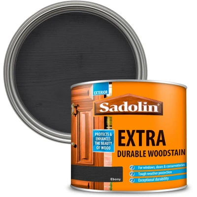 Image of 5028541 Extra Durable Woodstain Ebony 500ml SAD5028541 Sadolin
