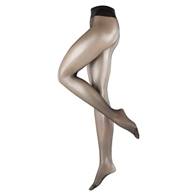 Image of ESPRIT Women&#039;s 20 DEN W TI Sheer Plain 1 Pair Tights, Black (Black 3000), M